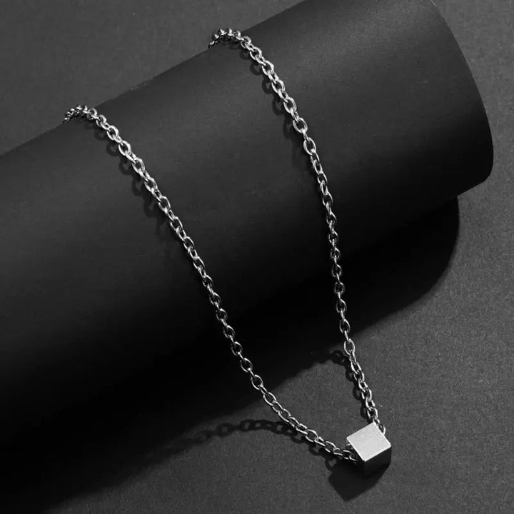 Demeter Cubic Silver Metal Chain