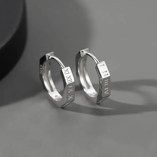 Engraved Minimalist Earrings