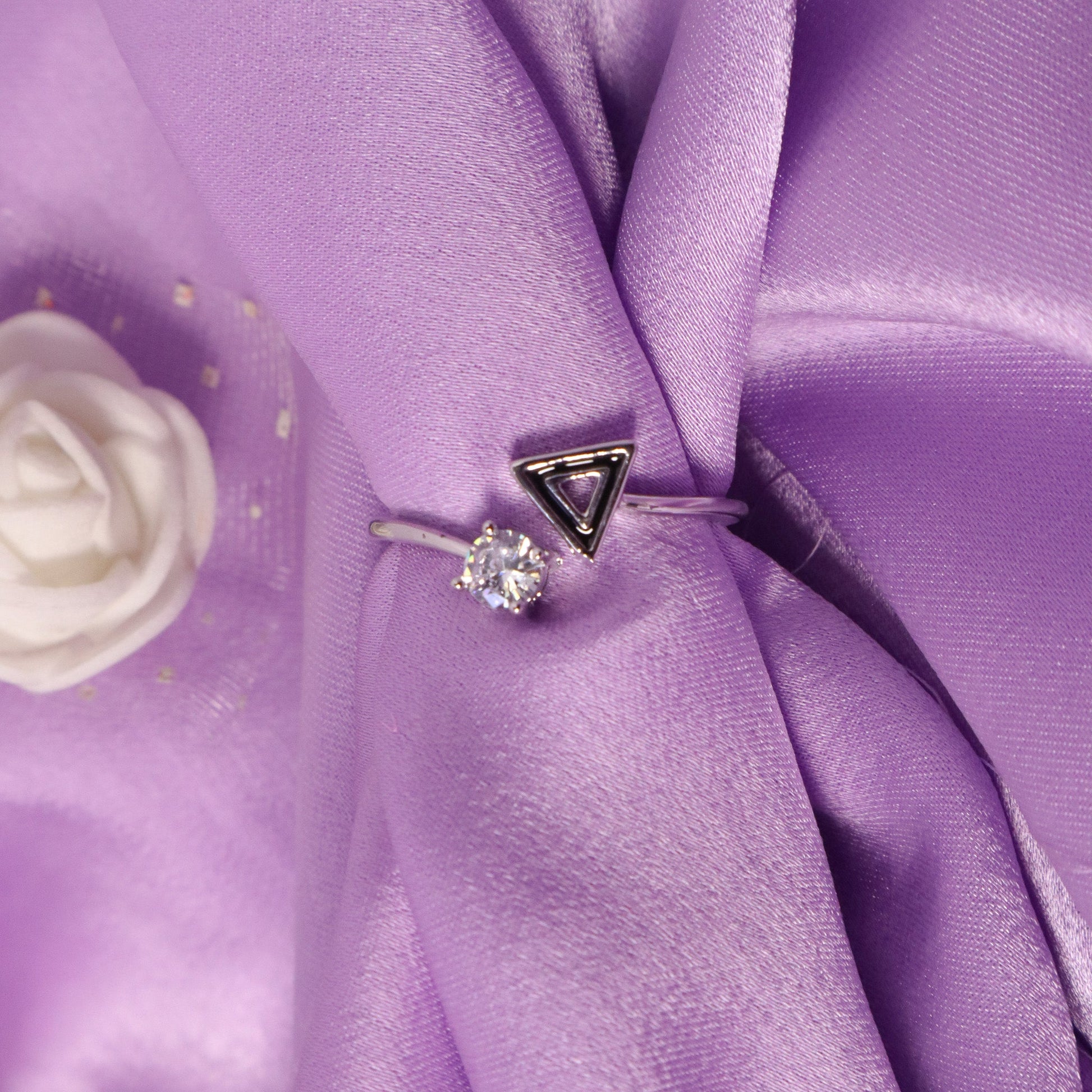 Hallow Tri Silver Ring