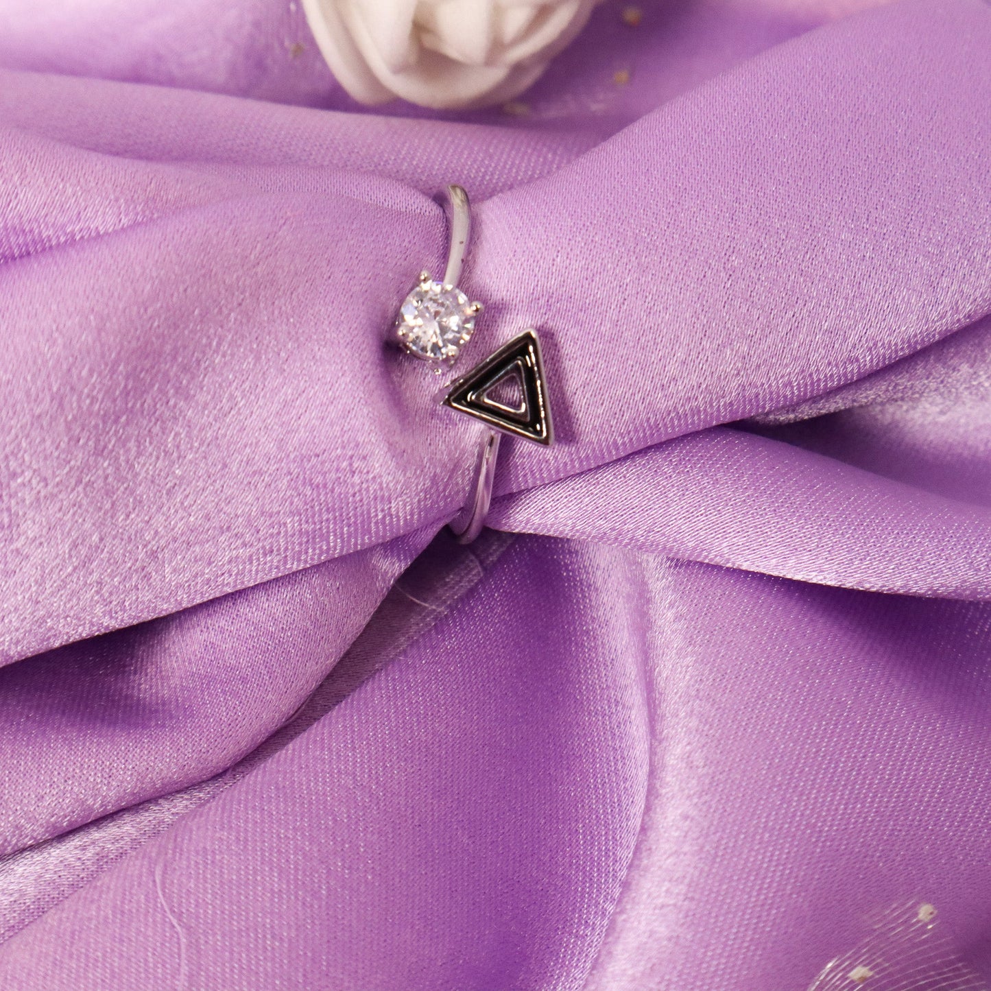 Hallow Tri Silver Ring