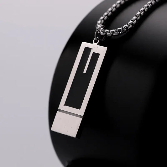 Noir Black Silver Pendant