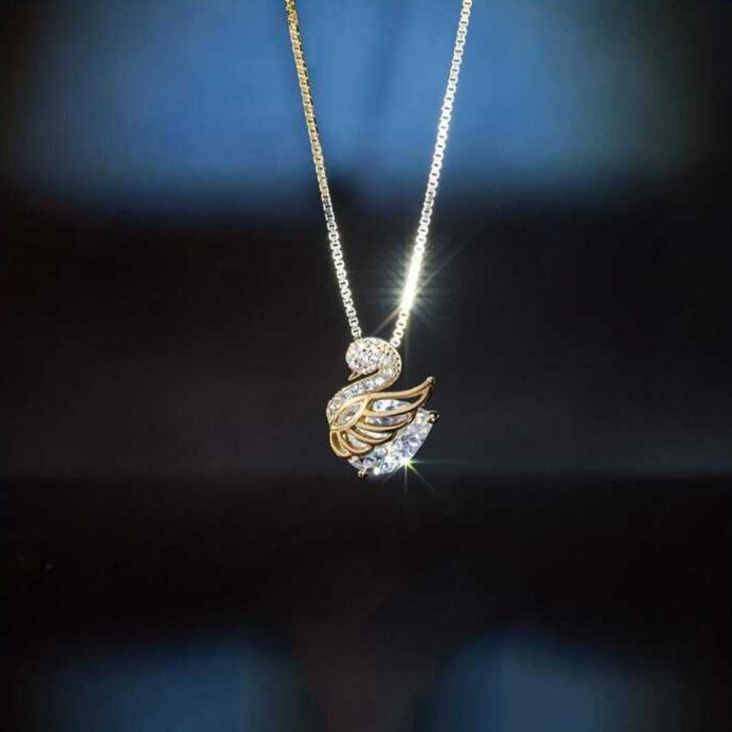 Heartbound Swan Beauty Necklace Salty