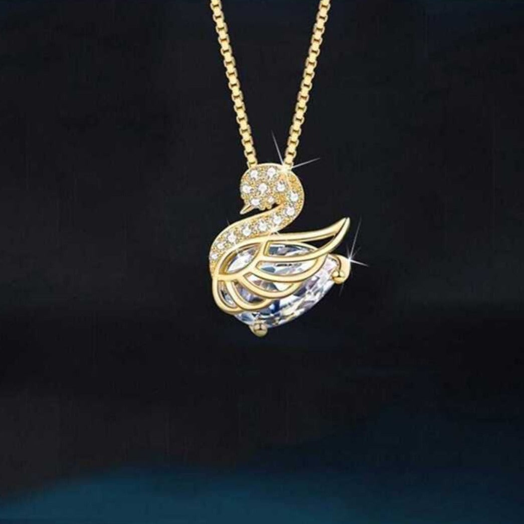 Heartbound Swan Beauty Necklace Salty