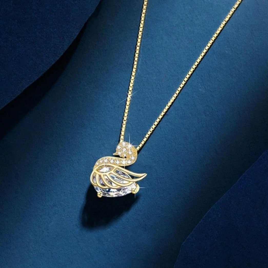 Heartbound Swan Beauty Necklace Salty