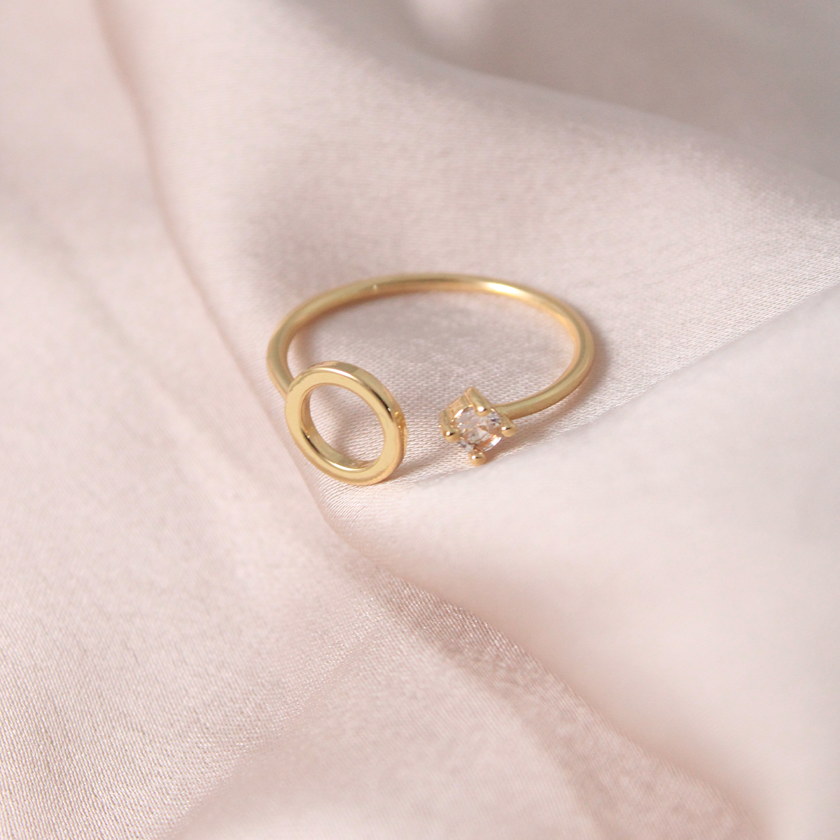 Hollow Diamond Ring