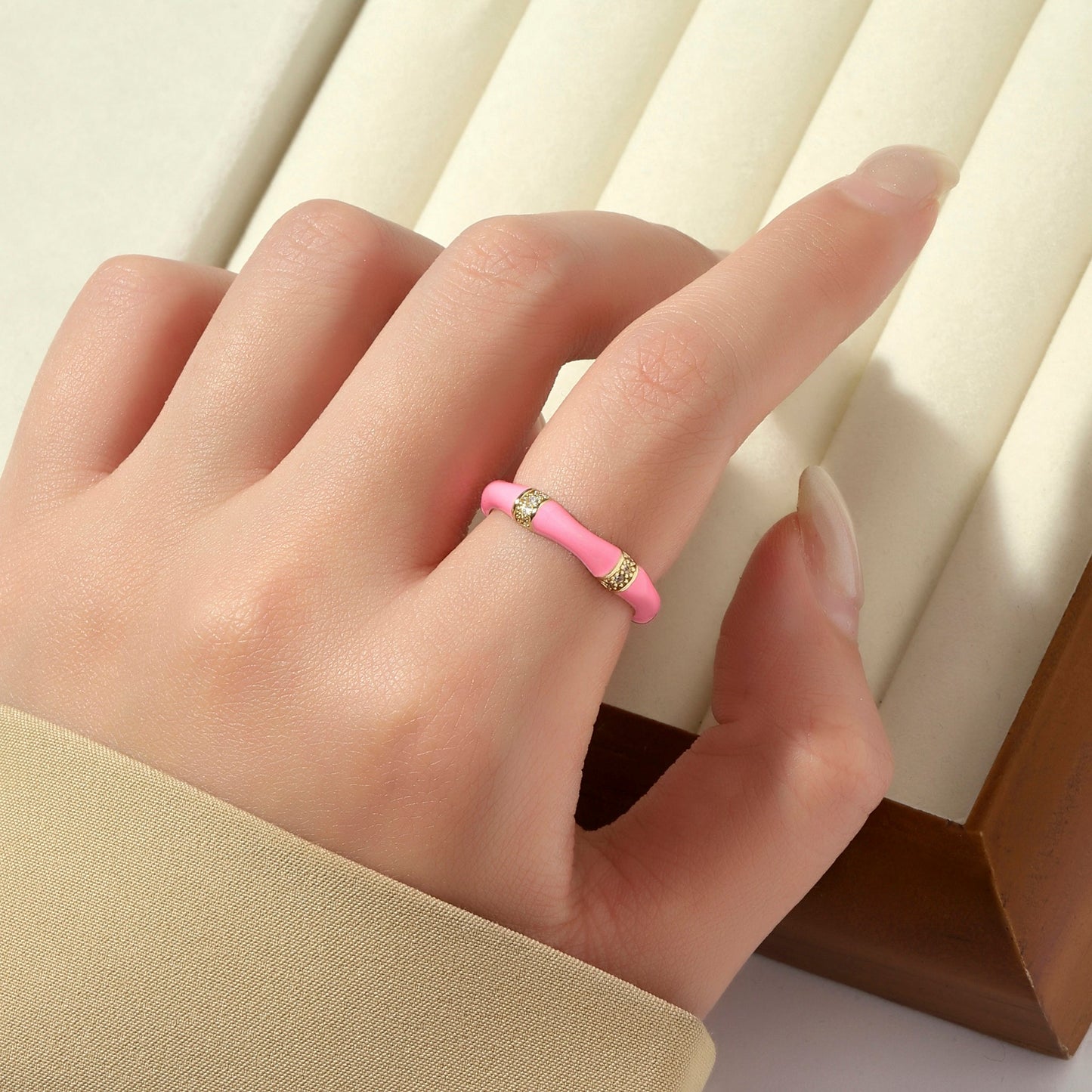 Honeyed Love Ring - Pink