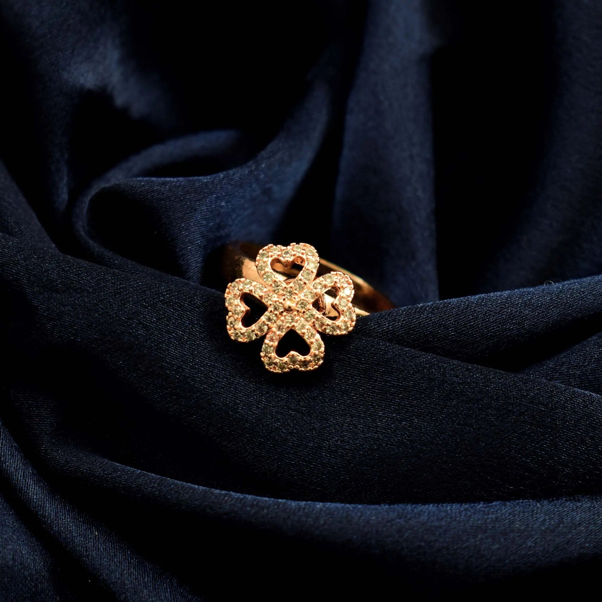 Hyacinth Spinner Ring - Rose Gold