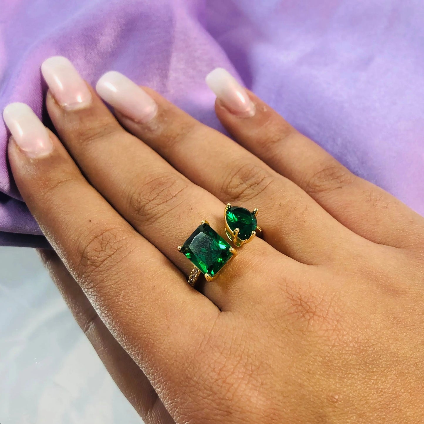 Kylie Jenner Promise Ring - Green Emerald