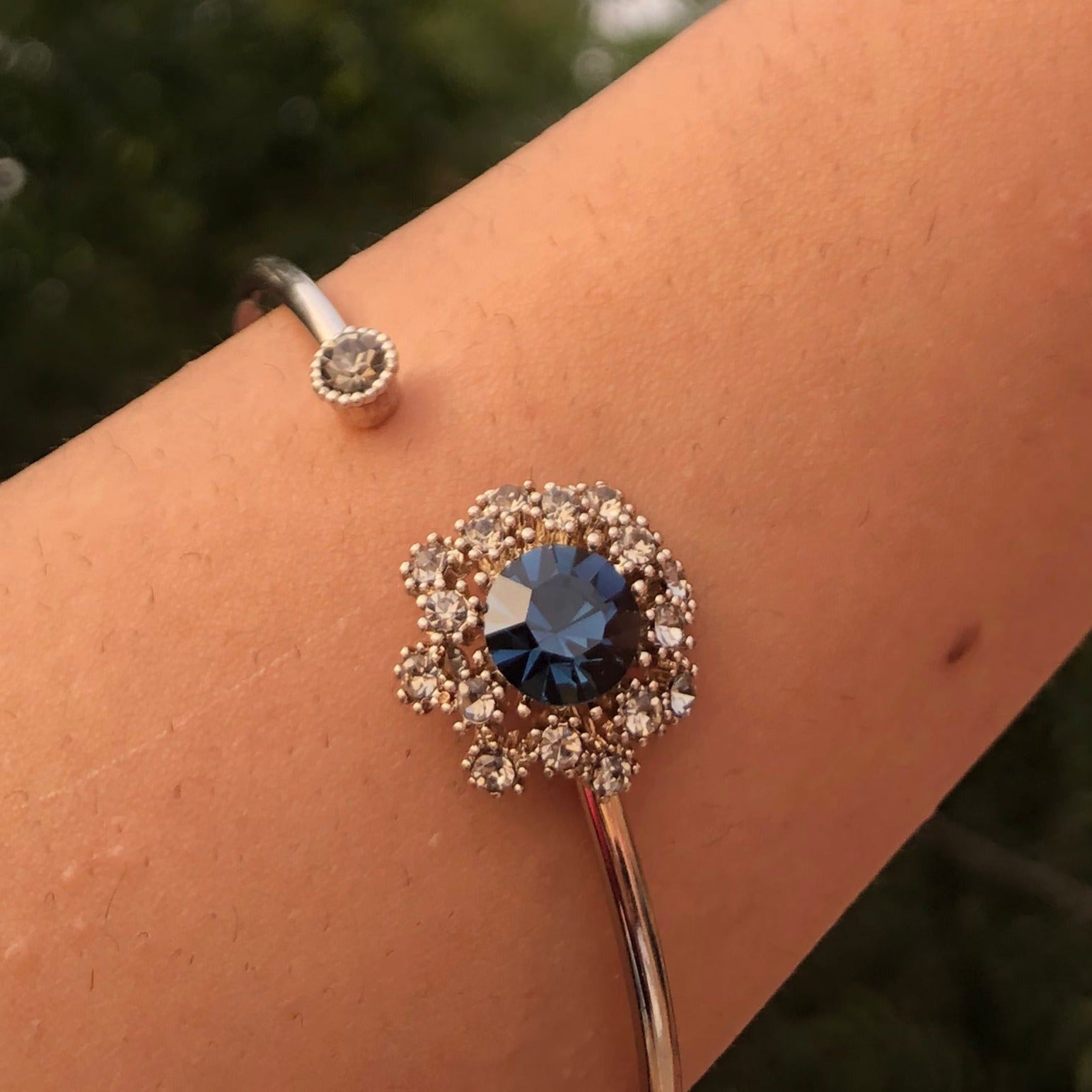Cocktail Party Cuff Bracelet - Blue