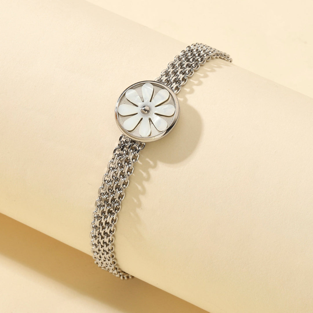 Quaint Flora Silver Bracelet