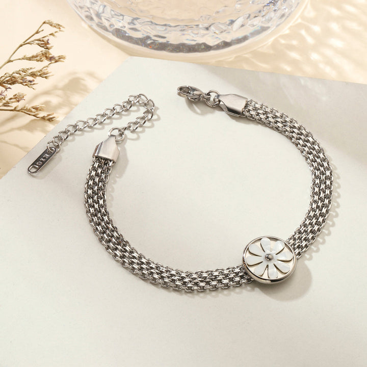 Quaint Flora Silver Bracelet