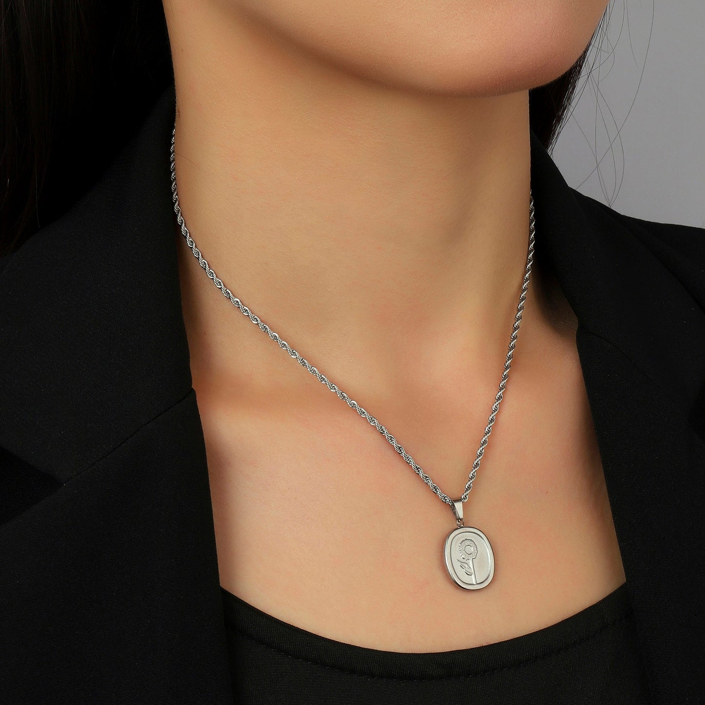 Beloved Bloom Silver Necklace