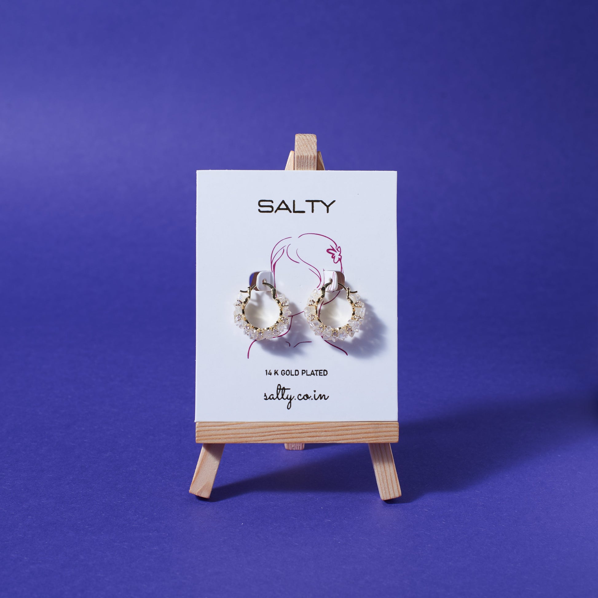 Imperial Elegance Hoops Salty