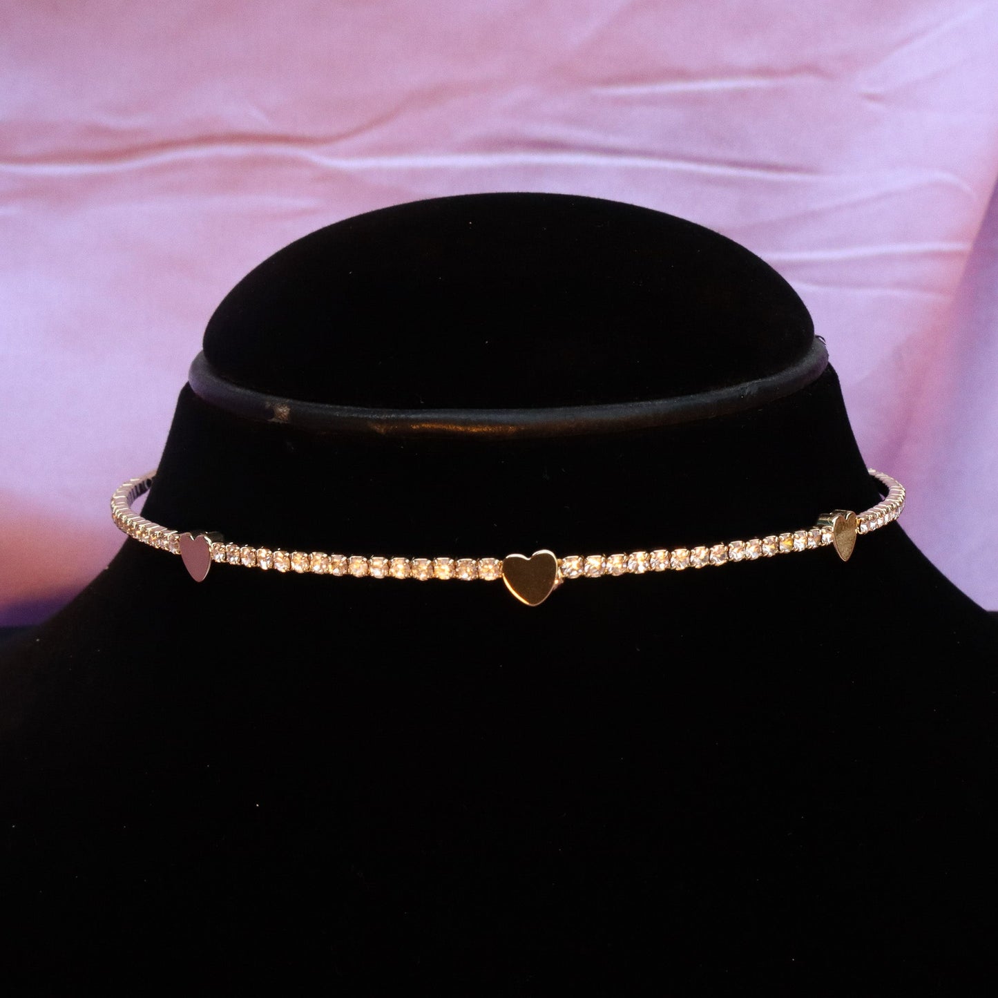 Kate'S Gold Hearts Choker