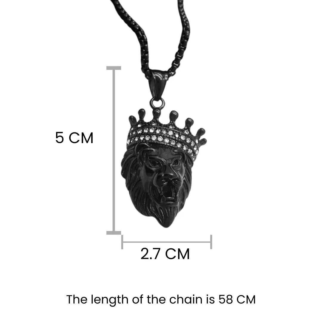 Leo Black King Pendant | Salty