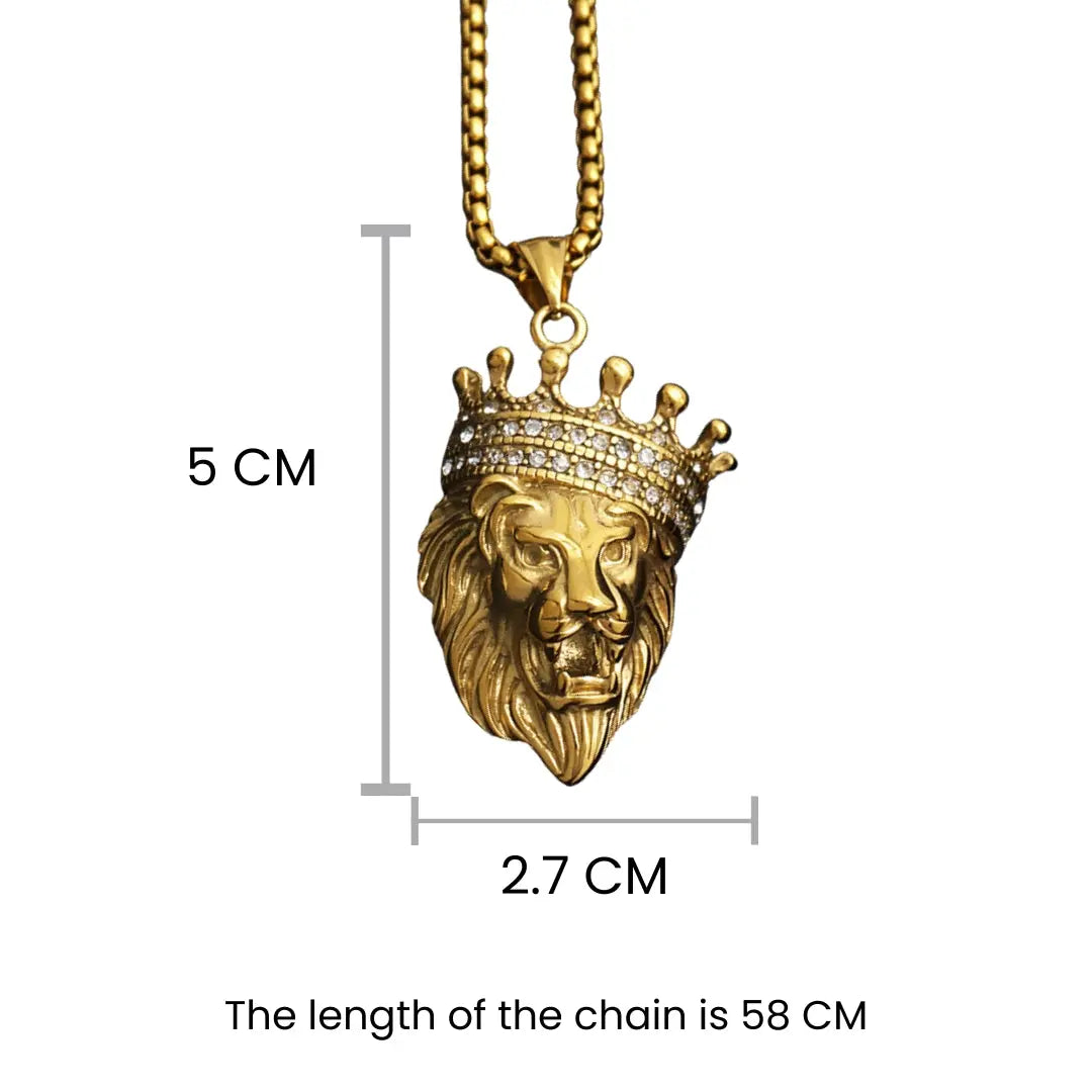 Leo Gold King Pendant | Salty