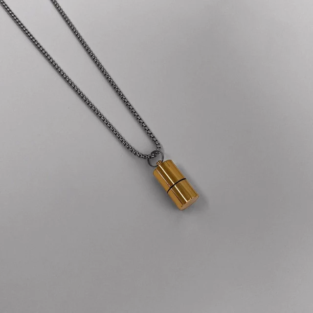 Lighter Smoky Pendant - Gold Salty Alpha