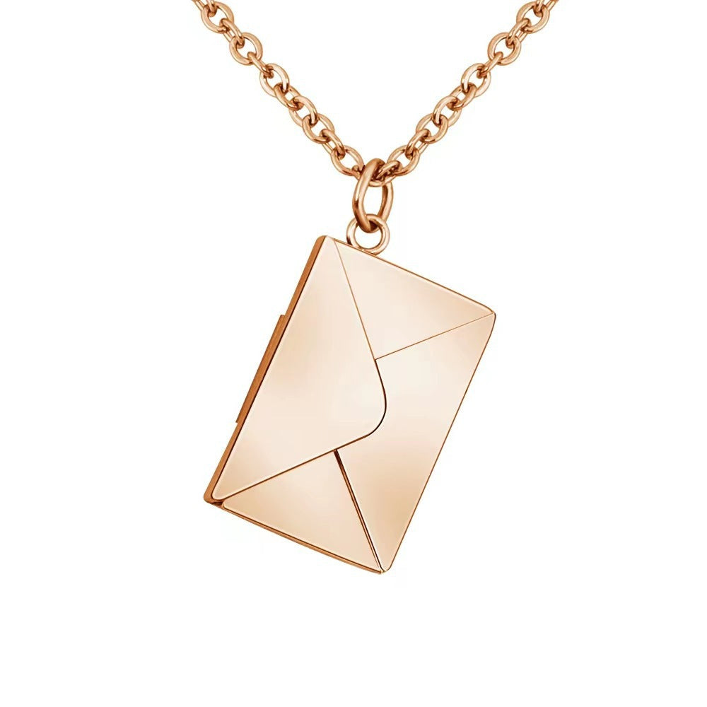 Love Letter Necklace - Rose Gold Salty