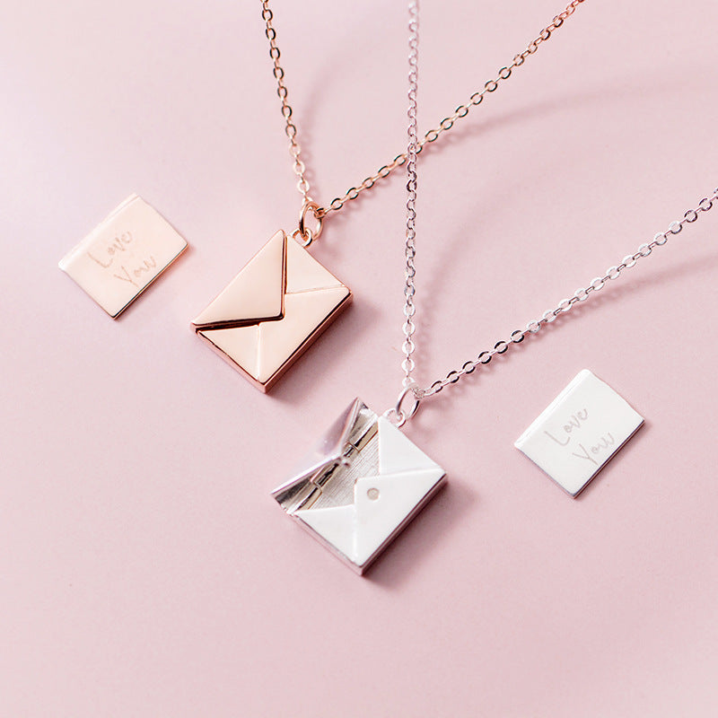 Love Letter Necklace - Rose Gold Salty