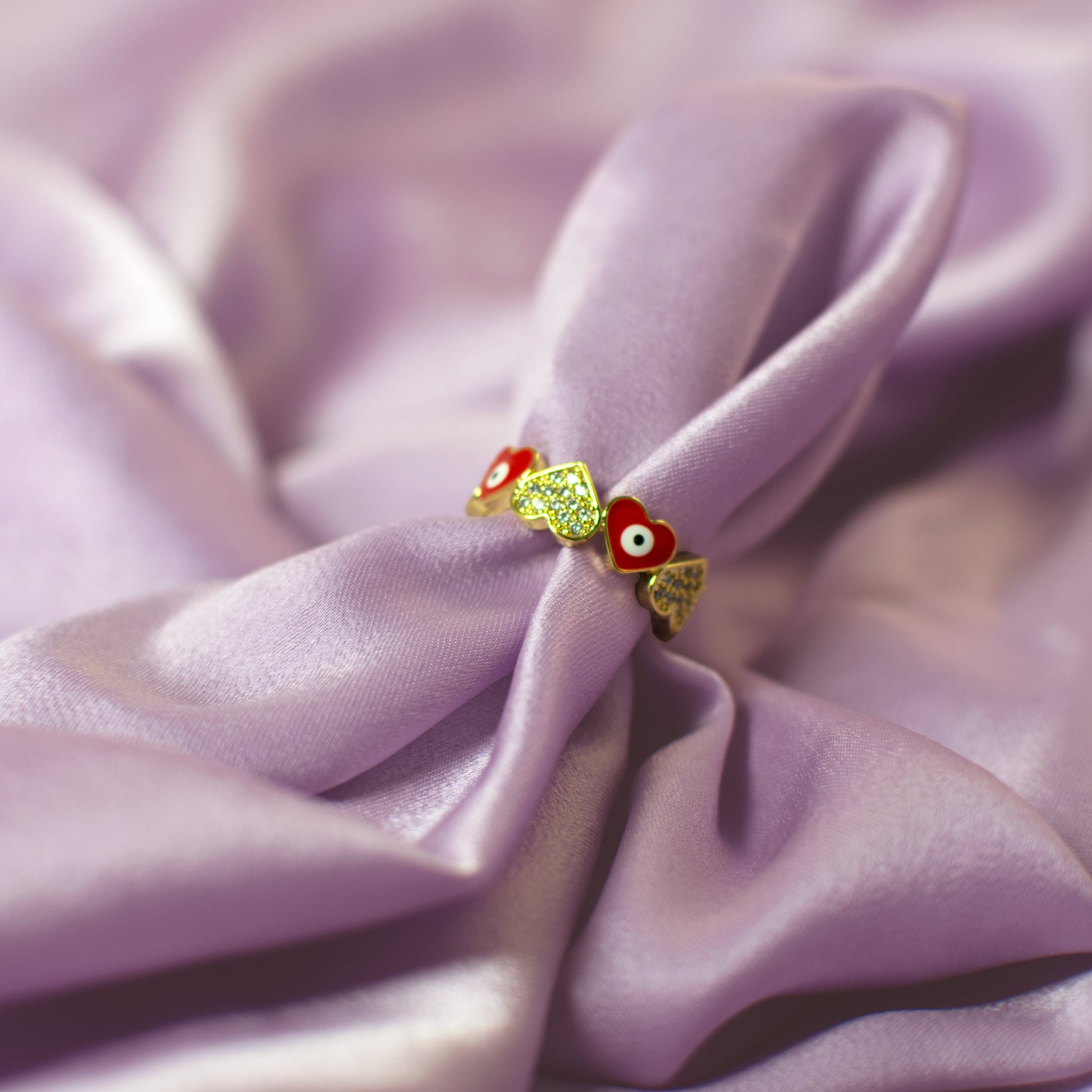 Love's Guardian Evil Eye Ring Salty