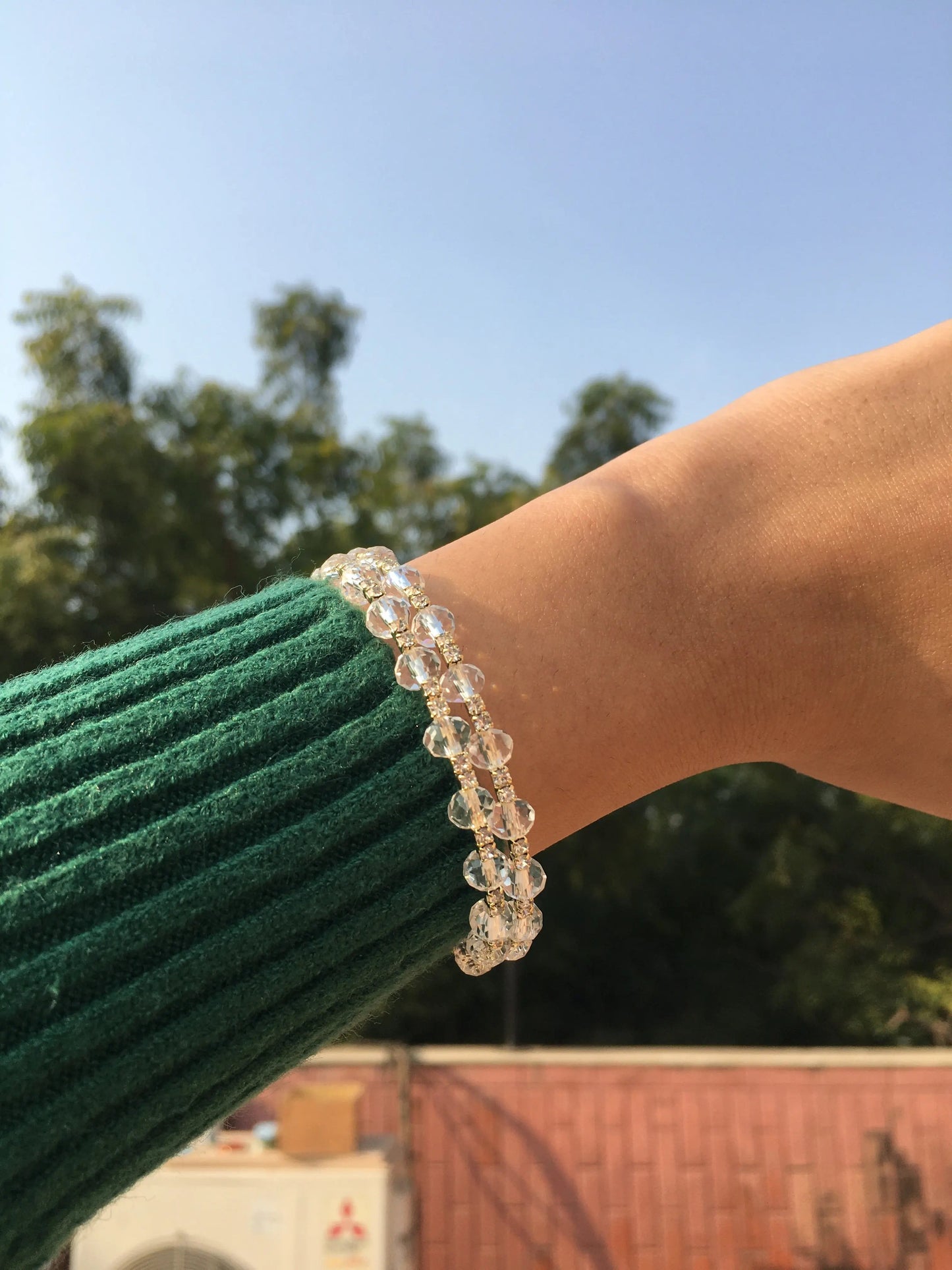 Lucky Pearls Cuff Bracelet - Gold