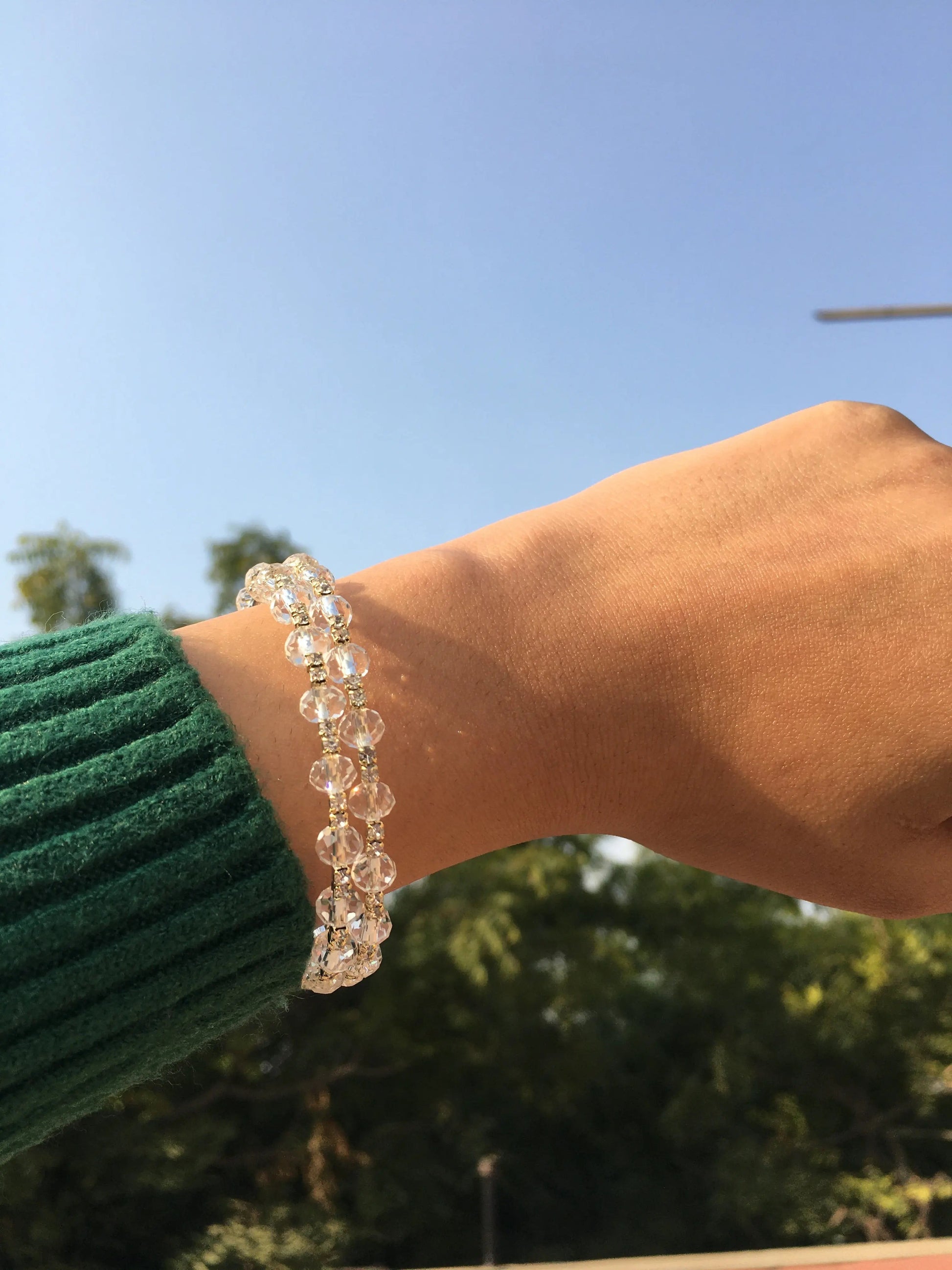 Lucky Pearls Cuff Bracelet - Gold