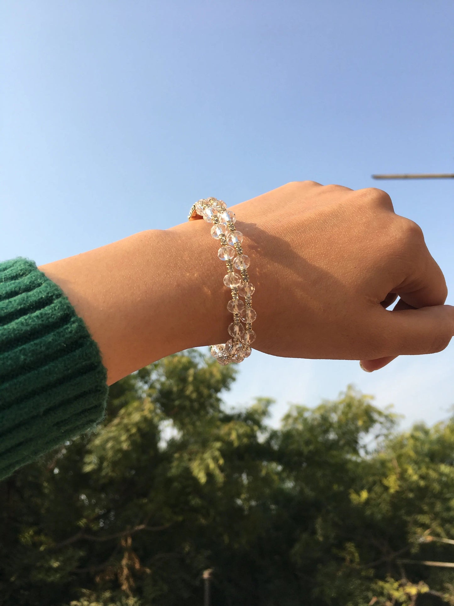 Lucky Pearls Cuff Bracelet - Gold