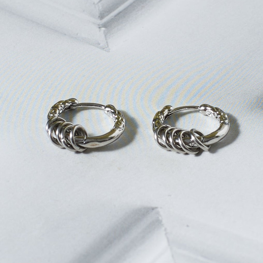 Courtly Silver Hoop | Salty