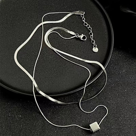 Dual Cuban Silver Chain | Salty