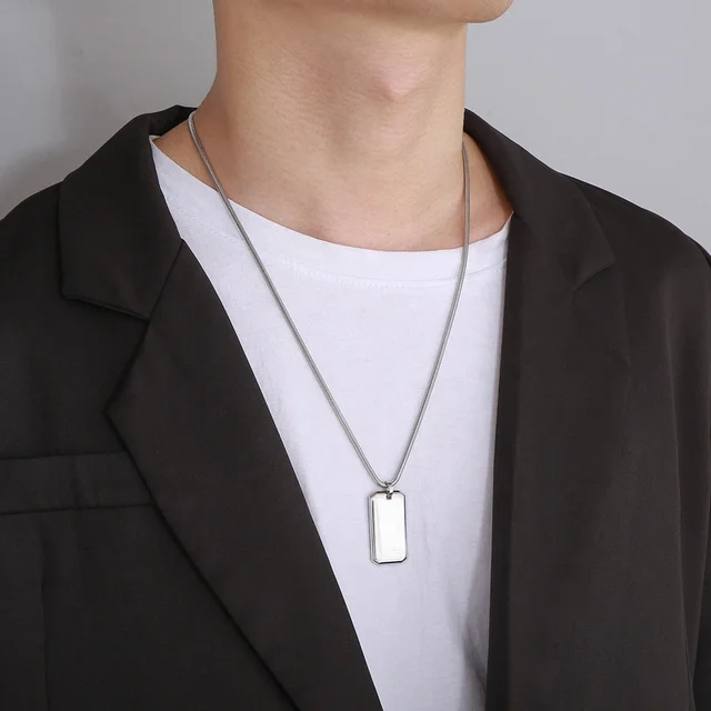 Stylish Steel Dog-Tag Chain | Salty