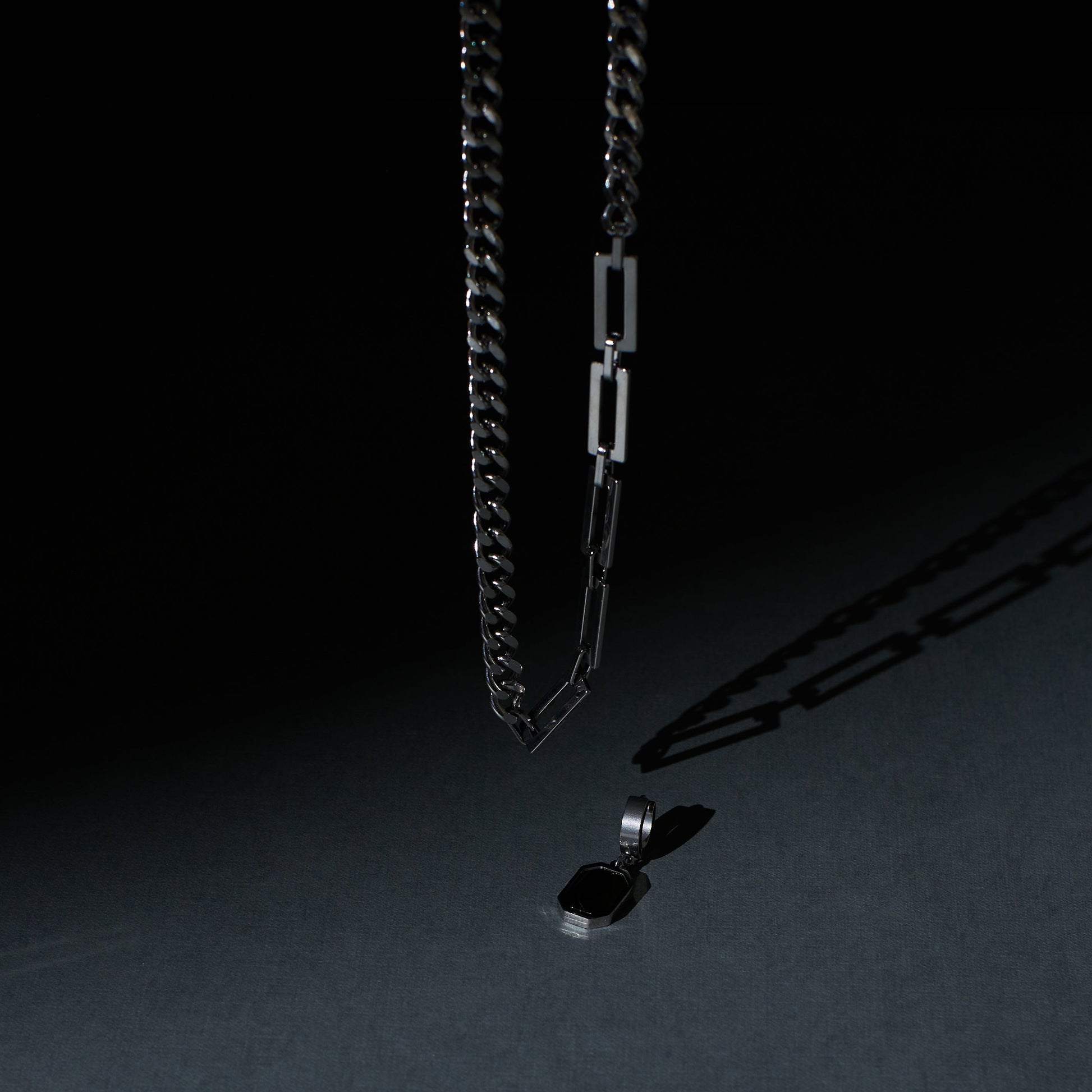 2 in 1 Stellar Shungite Silver Chain and Earring Salty Alpha