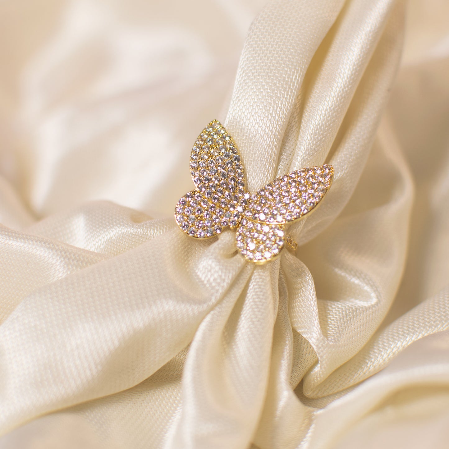 Majestic Butterfly Crown Ring Salty