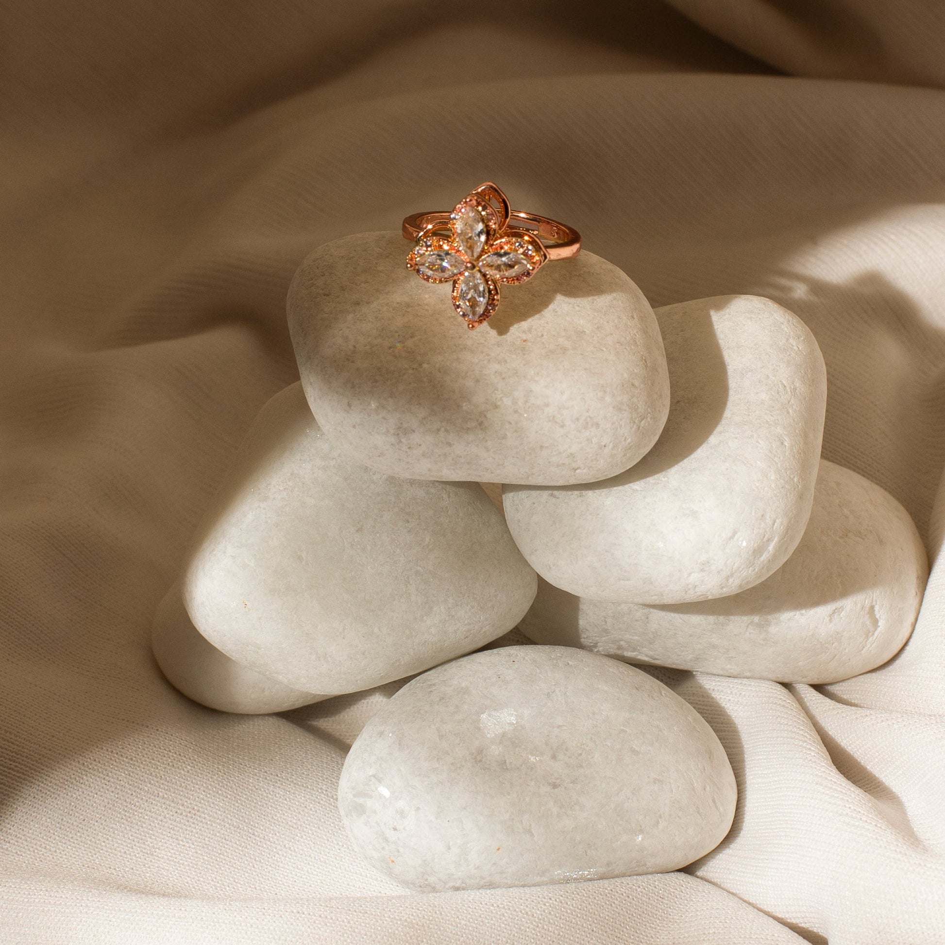 Mapple Spinner Ring - Rose Gold Salty