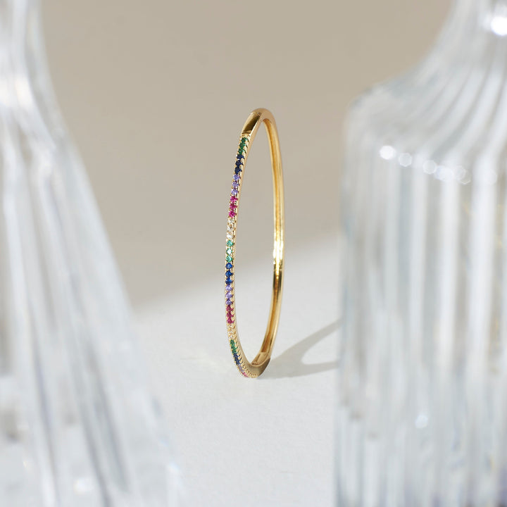 Minimal Crystal Bangle Salty