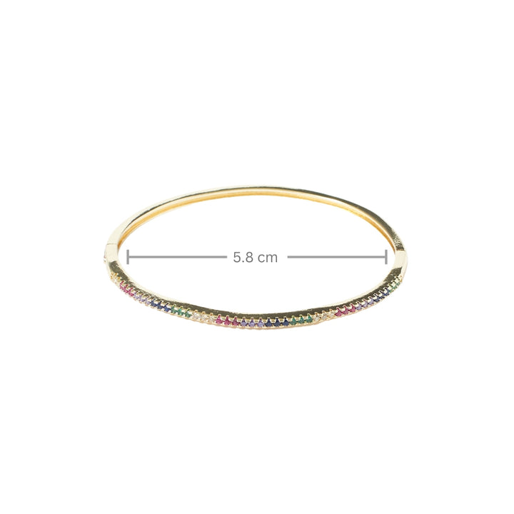 Minimal Crystal Bangle Salty