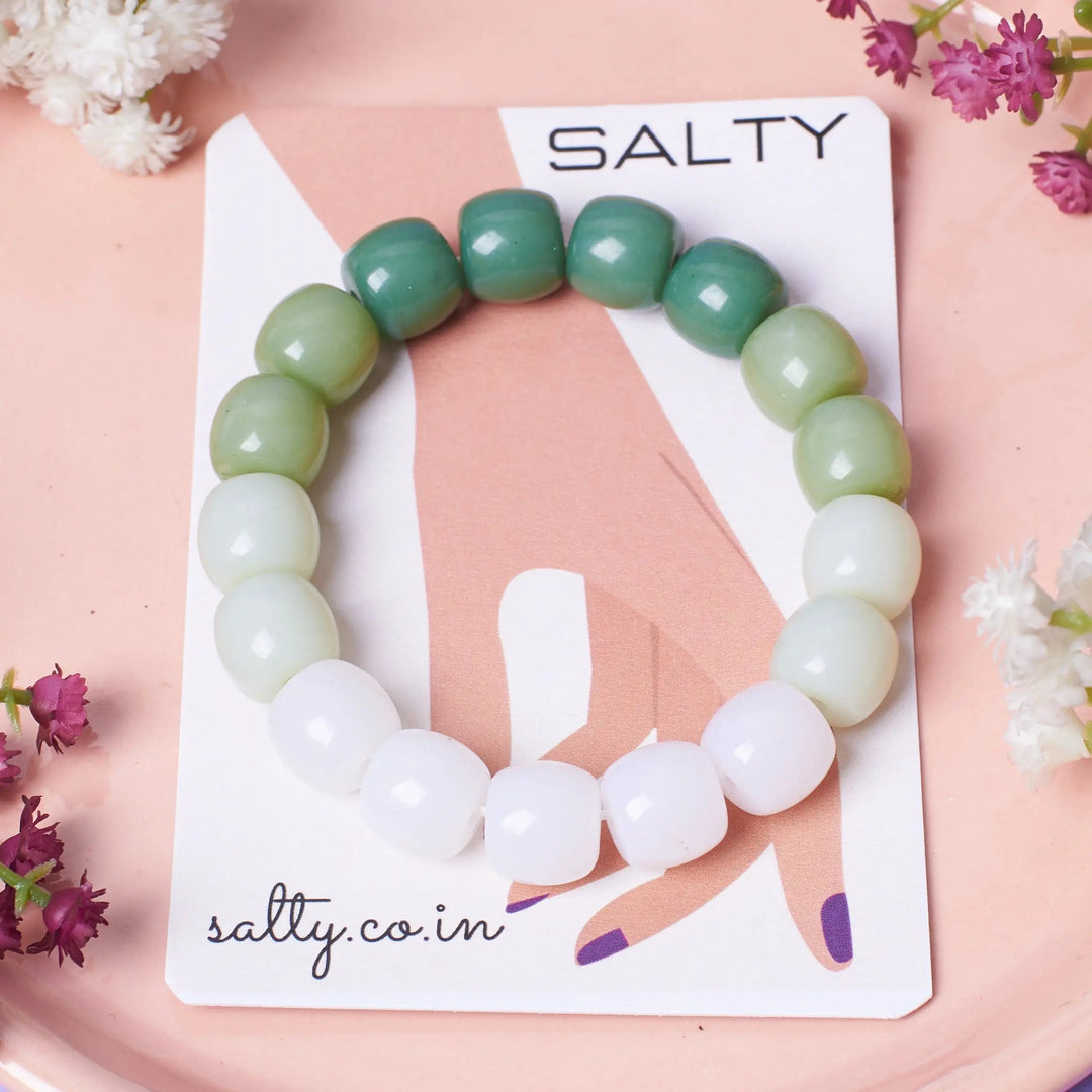 Minty Orchid Beaded Band | Salty