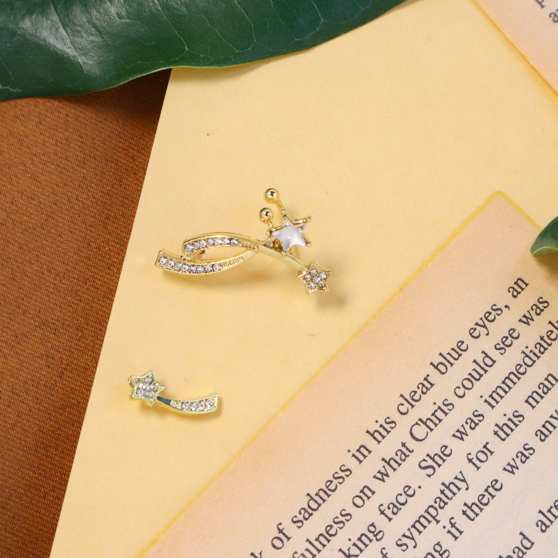 Mis match crystal earrings