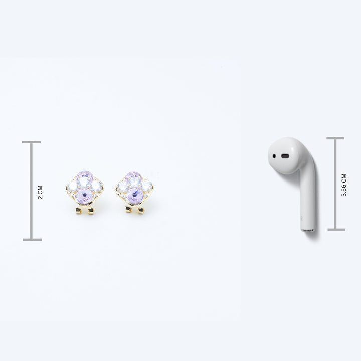 Mosaic Diamond Studs Salty