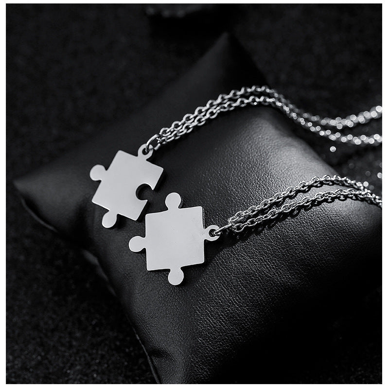 Mystic Connection Puzzle Necklace for Couples (2 Necklaces) Salty