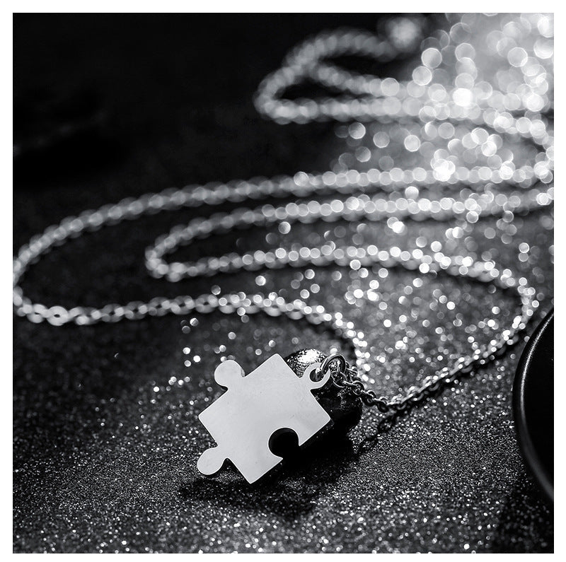 Mystic Connection Puzzle Necklace for Couples (2 Necklaces) Salty