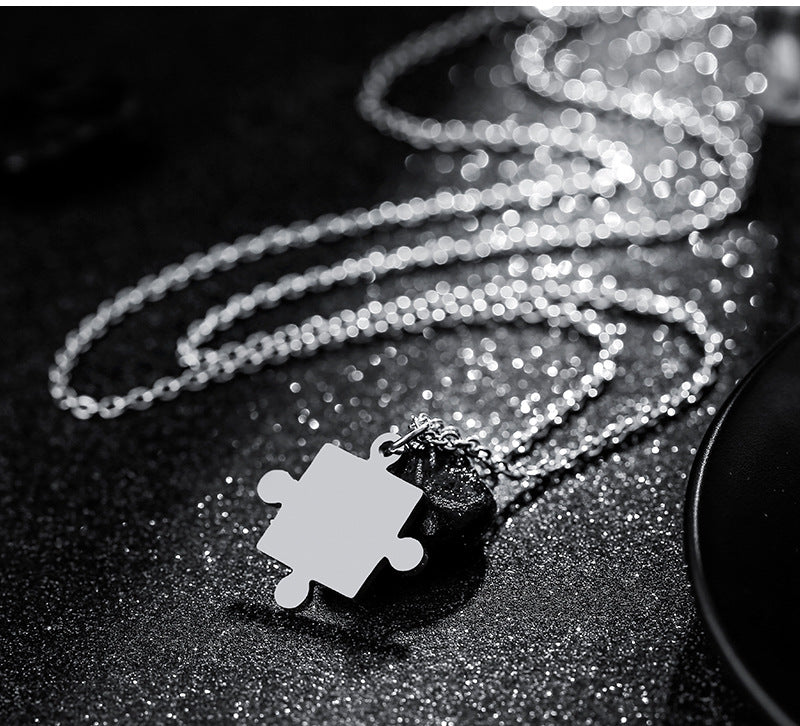 Mystic Connection Puzzle Necklace for Couples (2 Necklaces) Salty