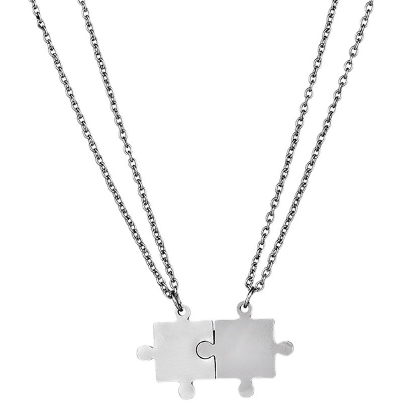 Mystic Connection Puzzle Necklace for Couples (2 Necklaces) Salty