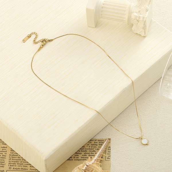 Poshy Marble Gold Necklace