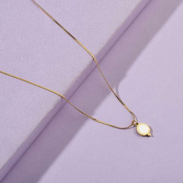 Poshy Marble Gold Necklace