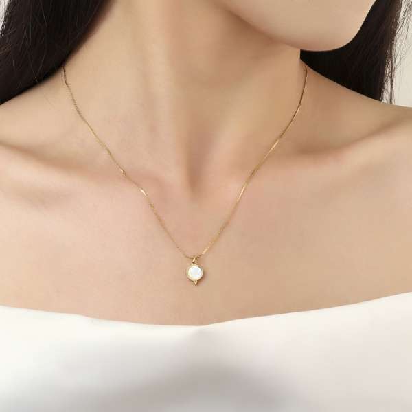 Poshy Marble Gold Necklace