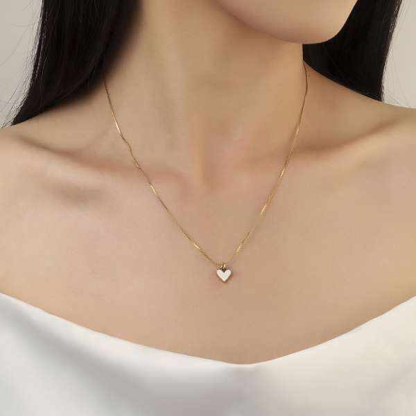Love Language White Necklace