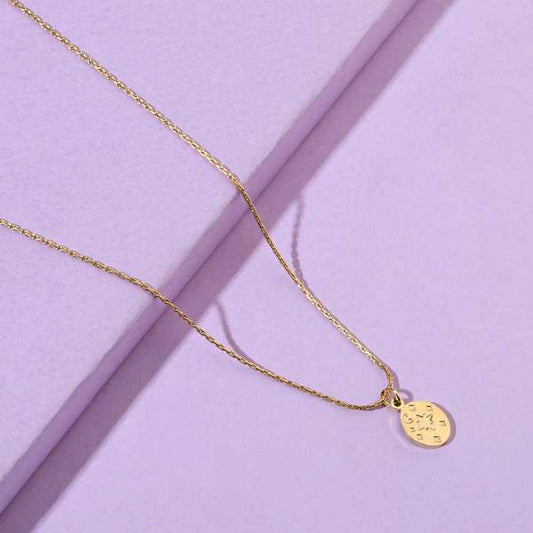 Scooped Star Gold Necklace