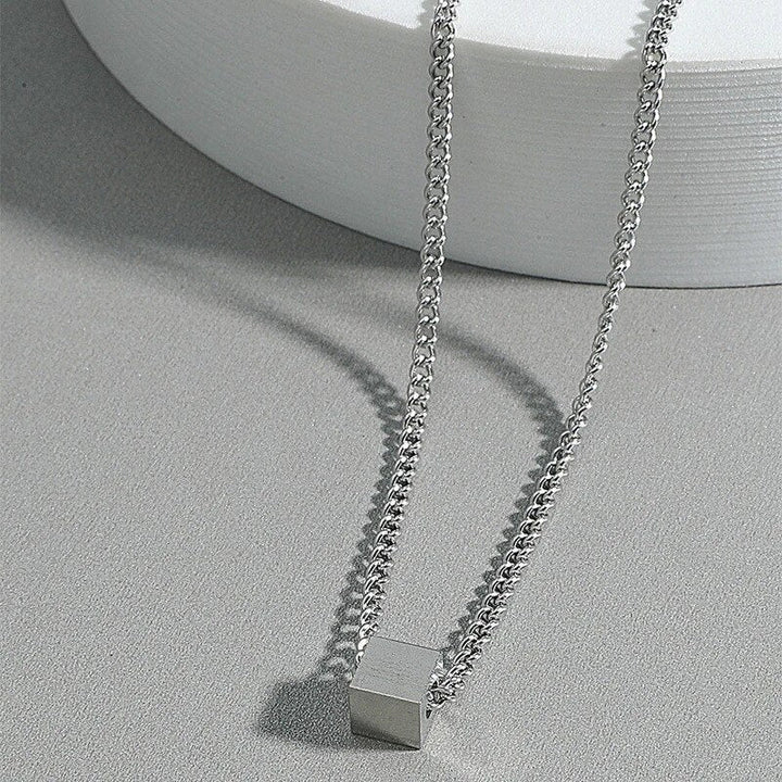 Demeter Cubic Silver Metal Chain