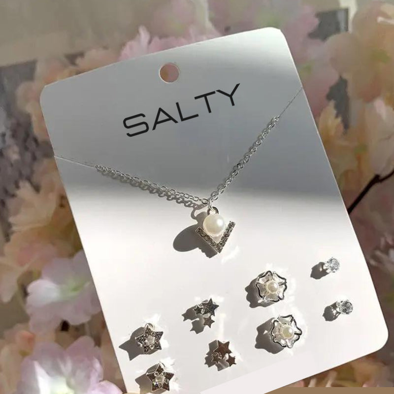 Nova Necklace and Set of 4 Studs Combo