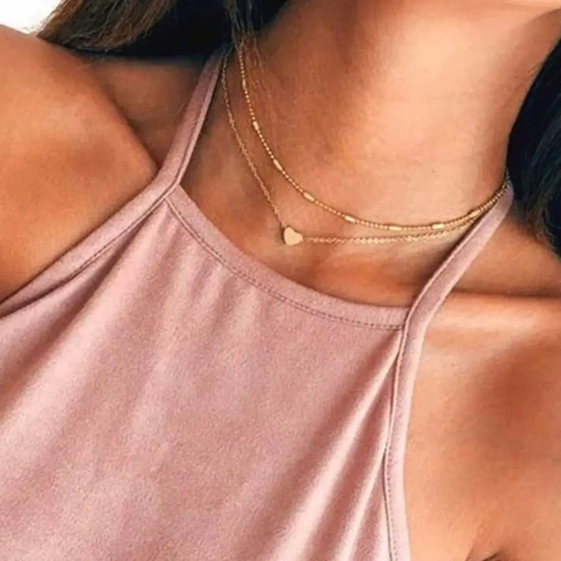 Double Layered Heart necklace